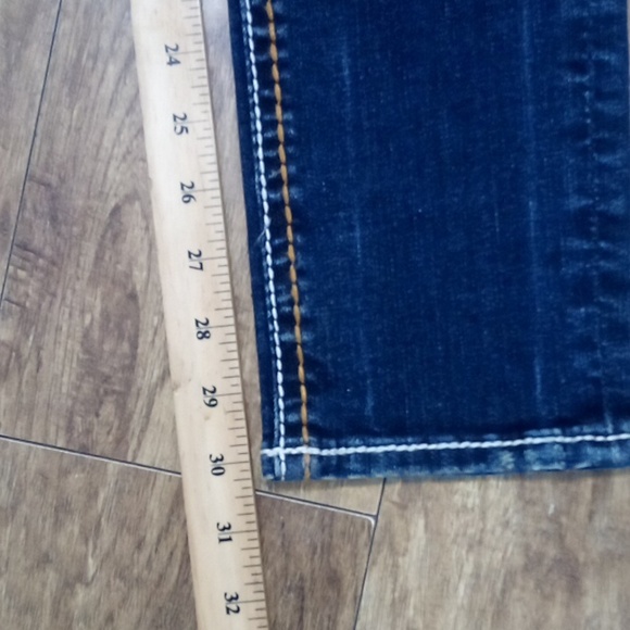 Rock Revival NWOT Women's 26 Skinny Flo Embellished Faux Leather Distressed - Picture 10 of 12